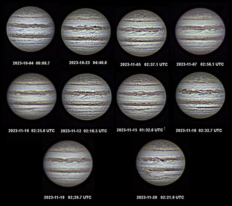 Images of Jupiter using a Stellarvue APO