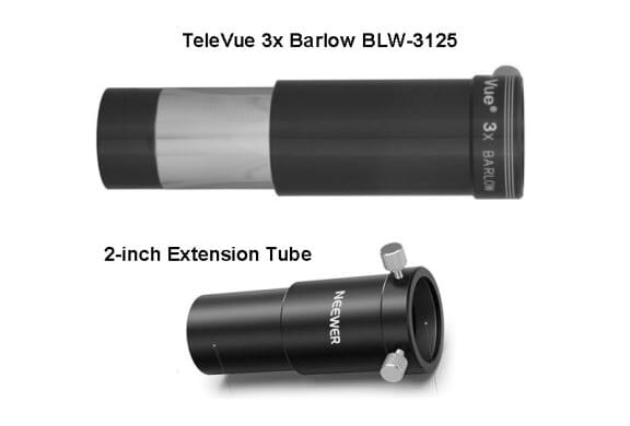 3x Barlow and extension tube