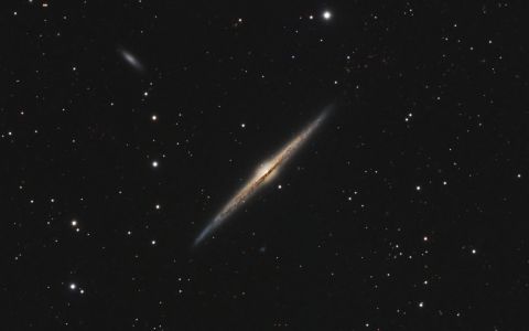 Edge on galaxy NGC-4565 imaged through the Sv152T by Jon Talbot