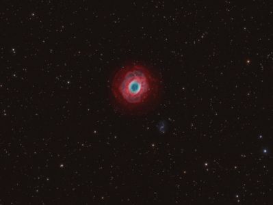 Tony Hallas reached deep to capture this image of M57 using his Stellarvue SVX180T.