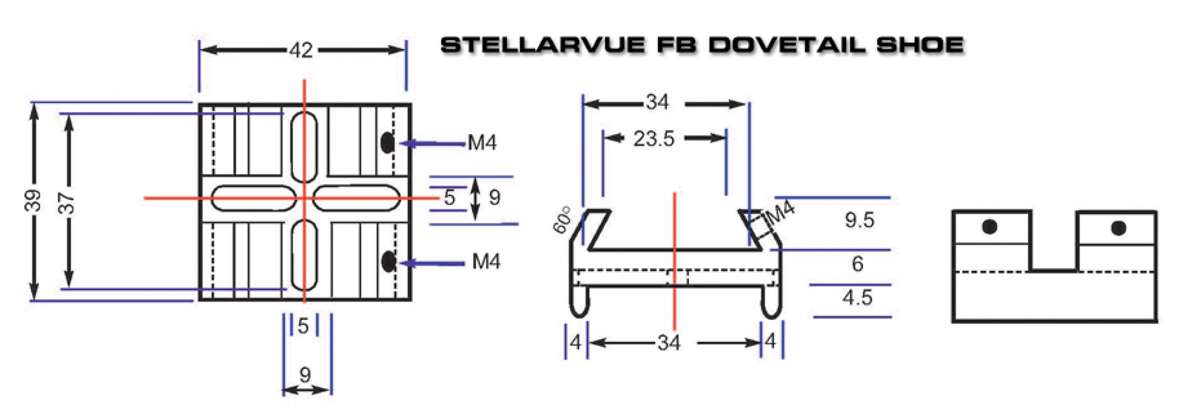 Stellarvue FB Dovetail SHoe