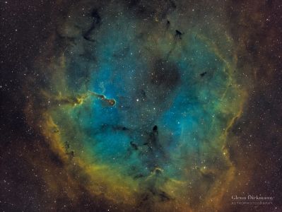 IC 1396 Elephant Trunk in a Northern Rosette - by Glenn Diekmann (October 9, 2020)
