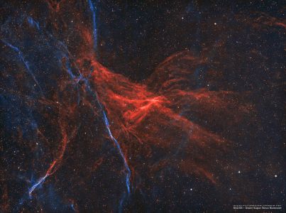 ​Sh2-96 • Giant Super Nova Remnant in HOO (by Douglas Struble) (April 2, 2021)