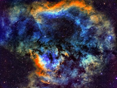 Nebula and open cluster in Cepheus (B59/Ced214/LBN589/NGC7762/NGC7822/Sh2-171) - by Ram Samudrala (April 30, 2021)
