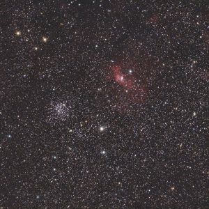 ​"M52 and the Bubble Nebula" - by Aidan Guerra (June 11, 2021)
