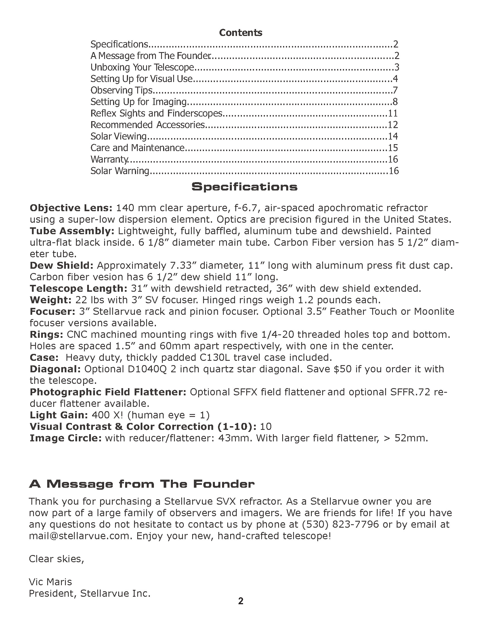 SVX140T Manual